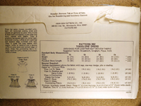 Back view of pattern K0382