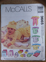Front view of pattern M3665