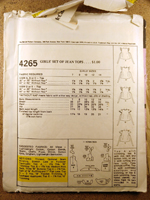 Back view of pattern M4265
