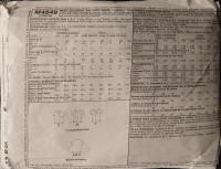 Back view of pattern M4849