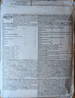 Back view of pattern M5774