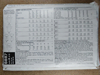 Back view of pattern N6887