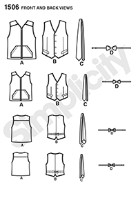 Back view of pattern S1506