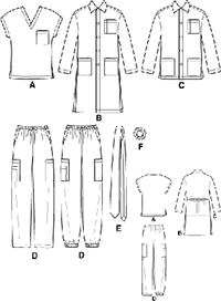 Back view of pattern S5443