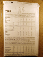 Back view of pattern S7625