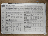 Back view of pattern S7822