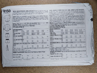 Back view of pattern S8150