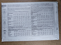 Back view of pattern S9033