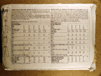 Back view of pattern S9805